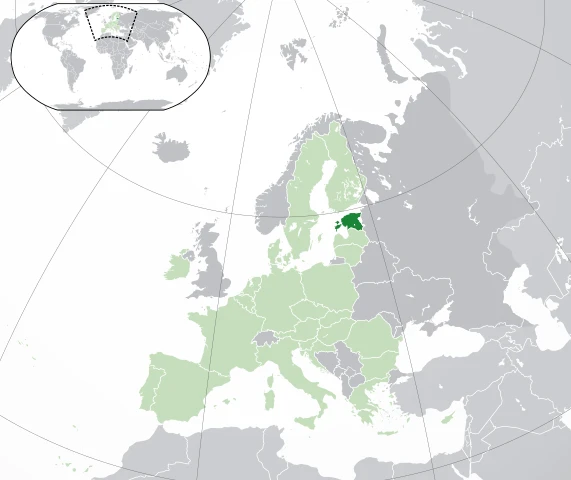 Dónde está Estonia en Europa